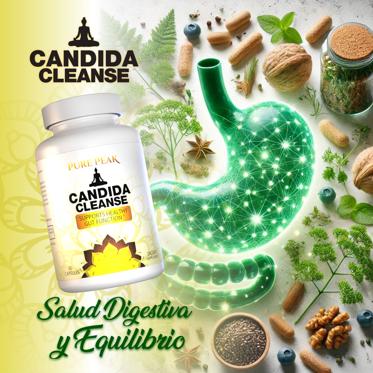 CANDIDA CLEANSE: Recupera tu intestino, Recupera tu Salud